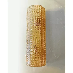 Pamono Modern Amber Cocodrile Murano Glass Wall Sconce by Simoeng><noscript><img width=