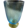 Best Pamono Modern Blue and Yellow Murano Glass Vase by Carlo Moretti, 1980s