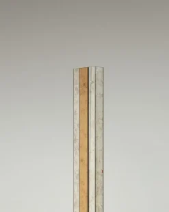 Sale Pamono Modern Brass and Mirror Floor Lamp, 1970s