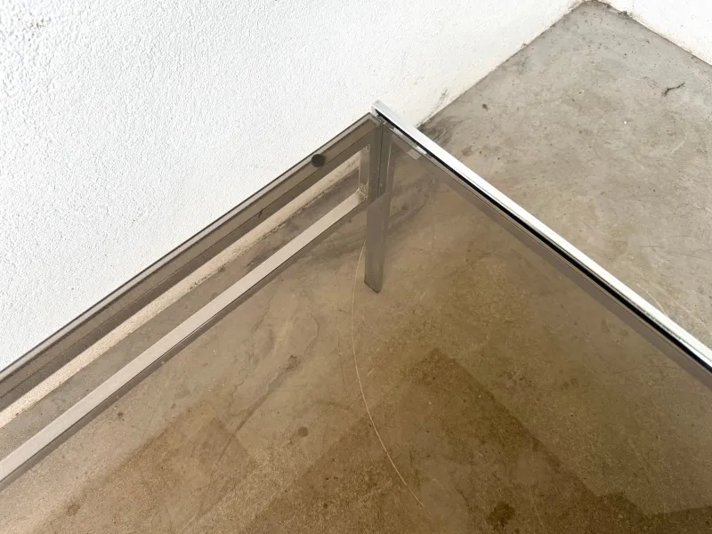 Pamono Modern Chrome and Smoked Glass Coffee Table, 1970> Coffee & Side Tables