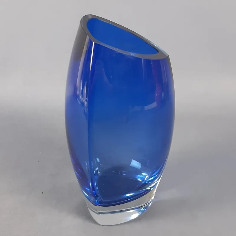 Discount Pamono Modern Cobalt Blue Murano Glass Vase, 1970s