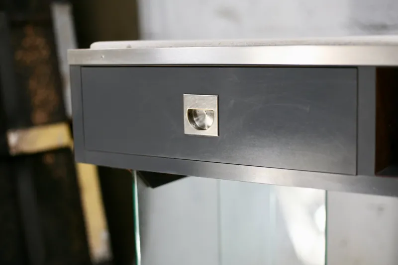 Pamono Modern Console Table with Glass Base, 1960s> Console Tables
