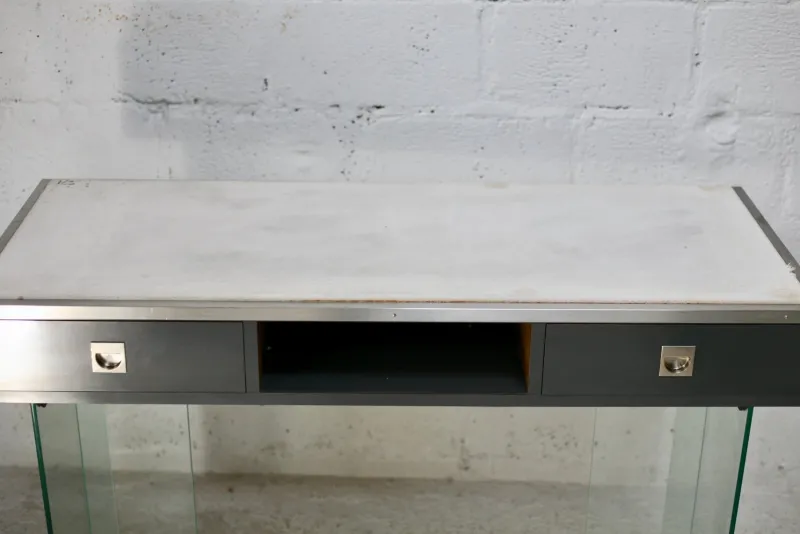 Pamono Modern Console Table with Glass Base, 1960s> Console Tables