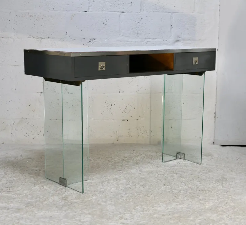 Pamono Modern Console Table with Glass Base, 1960s> Console Tables