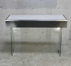 Pamono Modern Console Table with Glass Base, 1960s><noscript><img width=