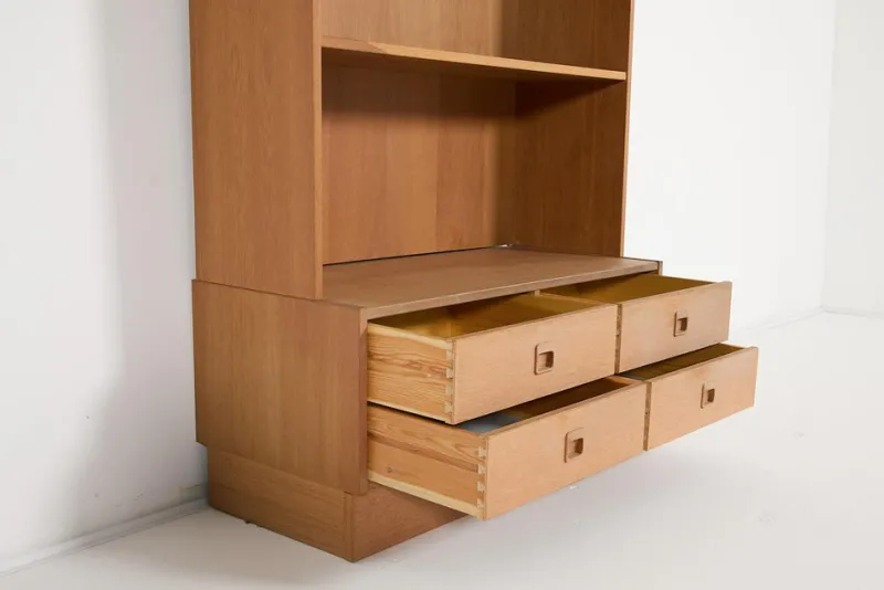 Pamono Modern Danish Cabinet Bookcase by Poul Hundevad, 1970s> Shelves & Wall Units