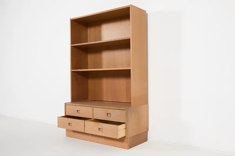 Pamono Modern Danish Cabinet Bookcase by Poul Hundevad, 1970s> Shelves & Wall Units