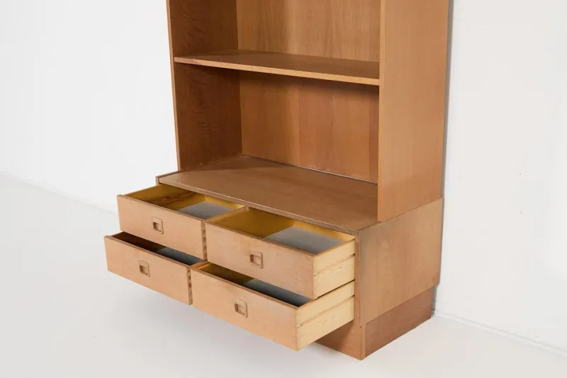 Pamono Modern Danish Cabinet Bookcase by Poul Hundevad, 1970s> Shelves & Wall Units