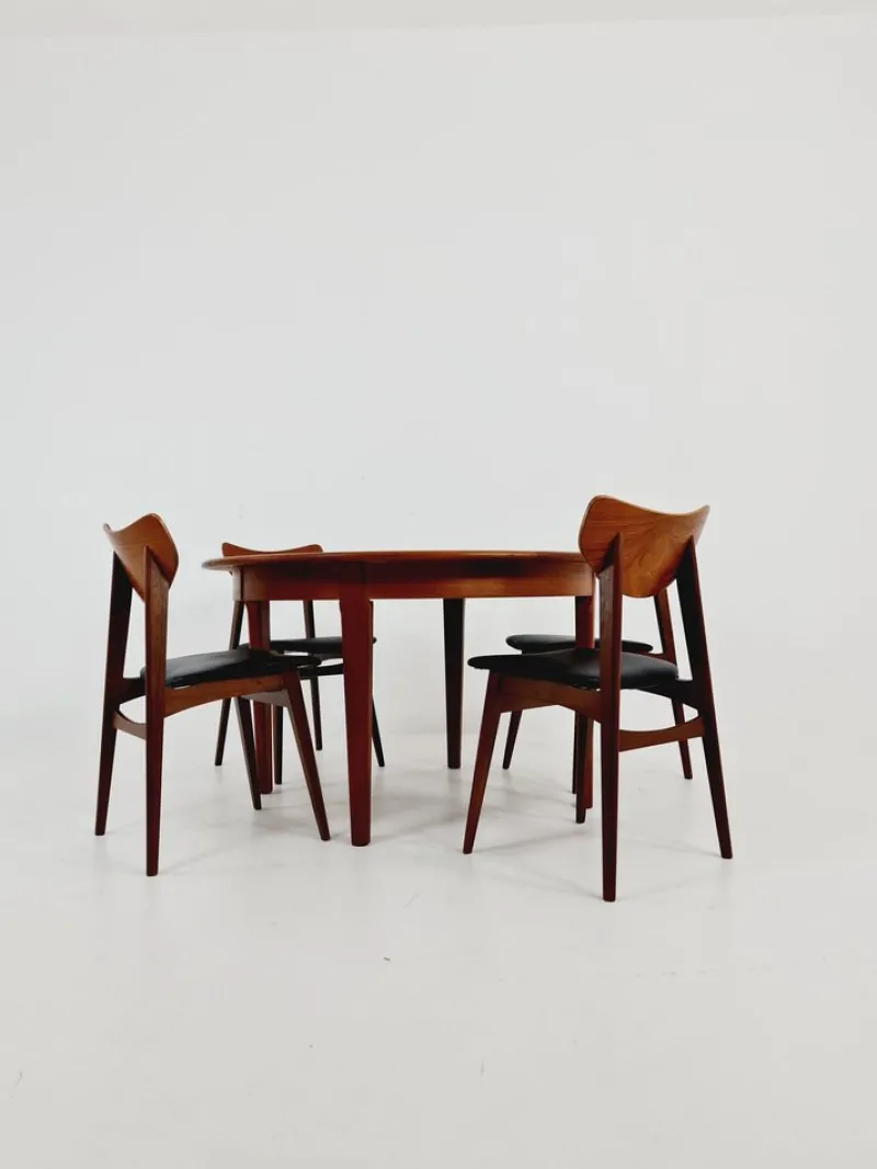 Sale Pamono Modern Danish Expandable Dining Table in Teak, 1960s