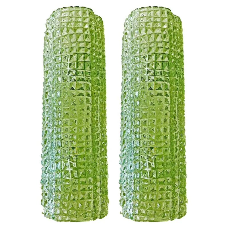 Pamono Modern Green Crocodile Wall Sconces in Murano Glass by Simoeng, Set of 2> Wall Lights & Sconces