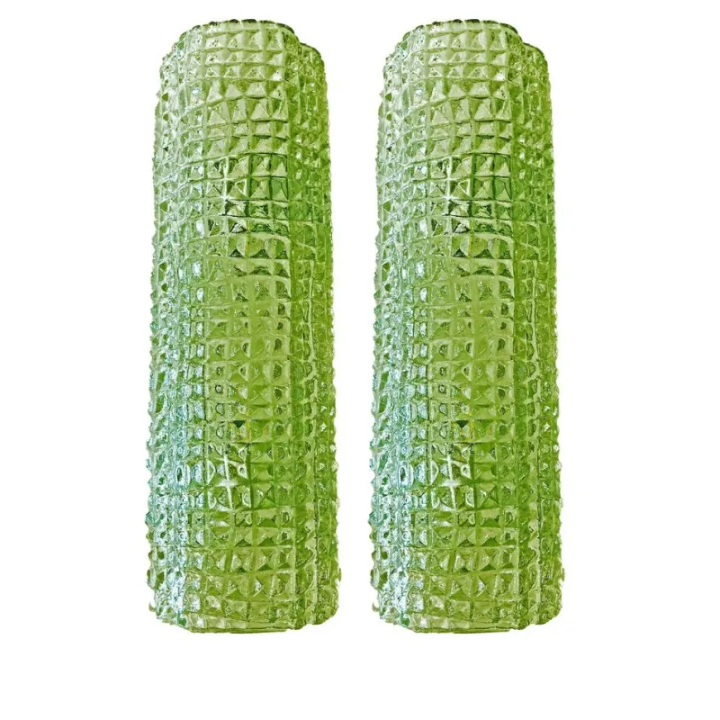 Pamono Modern Green Crocodile Wall Sconces in Murano Glass by Simoeng, Set of 2> Wall Lights & Sconces