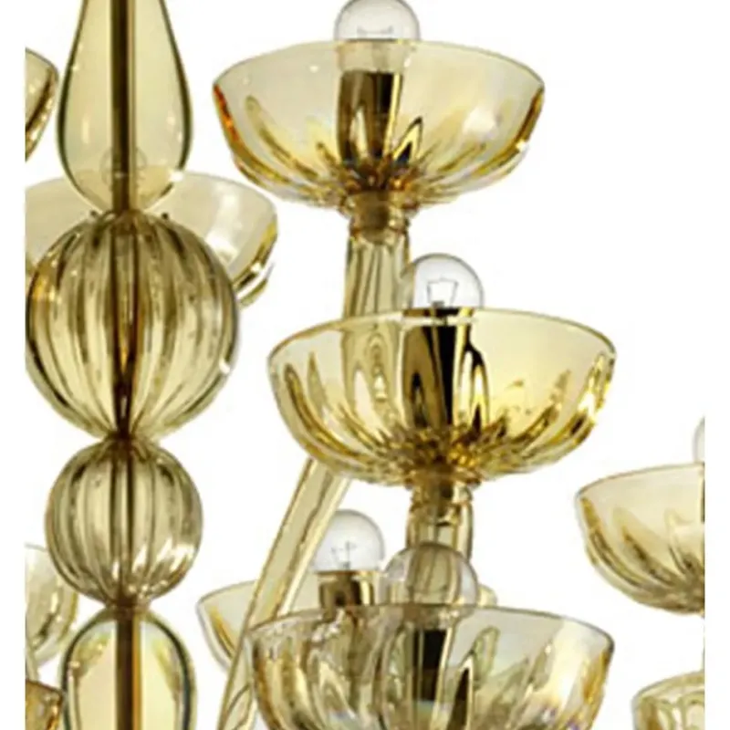 Pamono Modern Huge Champagne Murano Glass Chandelier by Simoeng> Ceiling Lights