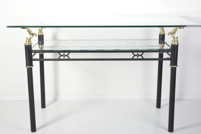 Pamono Modern Italian Style Glass Table, 1980s> Garden Tables