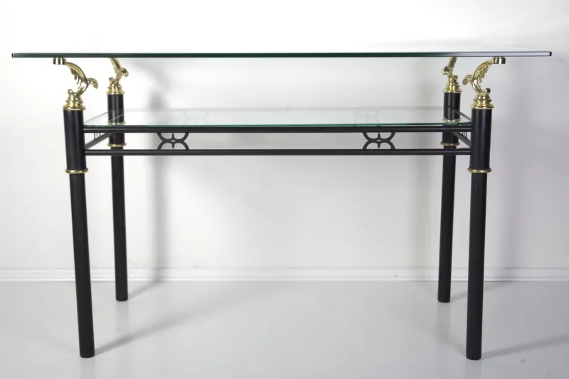Pamono Modern Italian Style Glass Table, 1980s> Garden Tables
