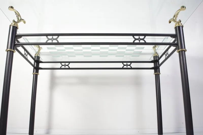 Pamono Modern Italian Style Glass Table, 1980s> Garden Tables