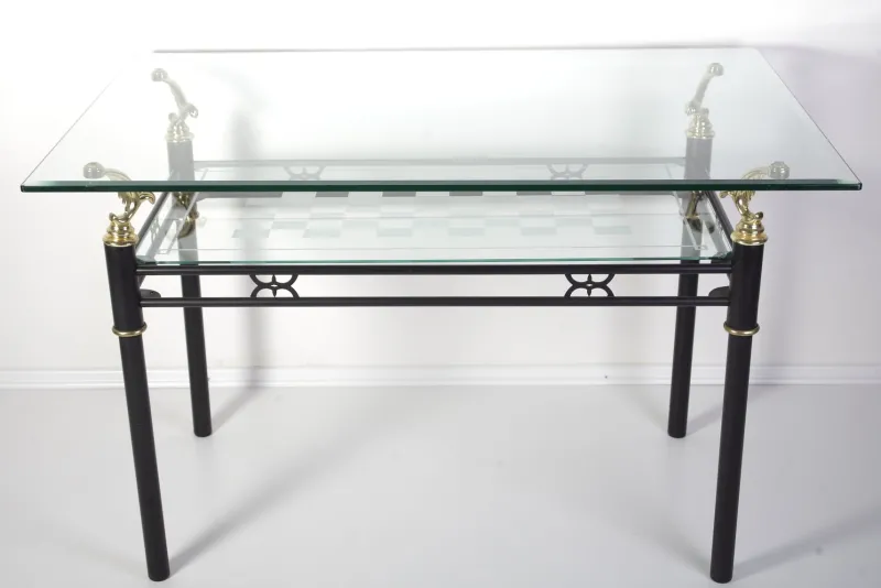 Pamono Modern Italian Style Glass Table, 1980s> Garden Tables