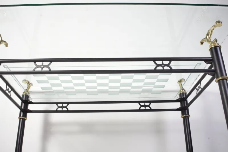 Pamono Modern Italian Style Glass Table, 1980s> Garden Tables
