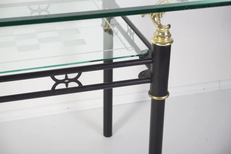 Pamono Modern Italian Style Glass Table, 1980s> Garden Tables