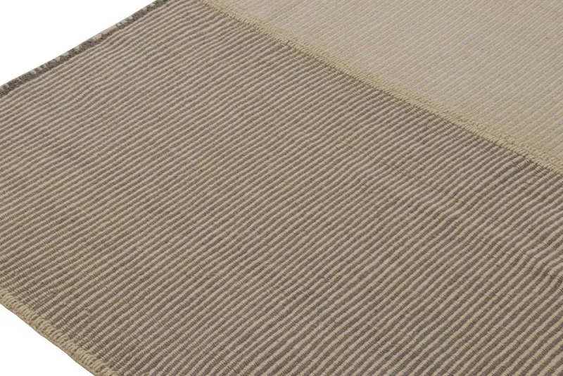 Pamono Modern Kilim Rug in Textural Stripes from R&K Principal Jahanshah Nazmiyal> Carpets & Textiles|Carpets & Textiles