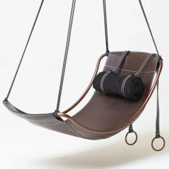 Outlet Pamono Modern Leather Sling Hanging Chair by Joanina Pastoll