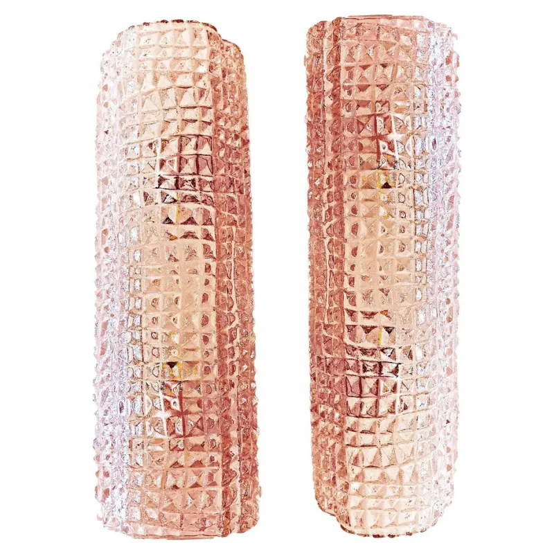 Pamono Modern Organic Pink Cocodrile Wall Sconces in Murano Glass by Simoeng, Set of 2> Wall Lights & Sconces|Wall Lights & Sconces