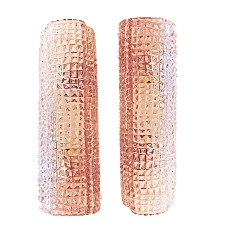 Pamono Modern Organic Pink Cocodrile Wall Sconces in Murano Glass by Simoeng, Set of 2> Wall Lights & Sconces|Wall Lights & Sconces