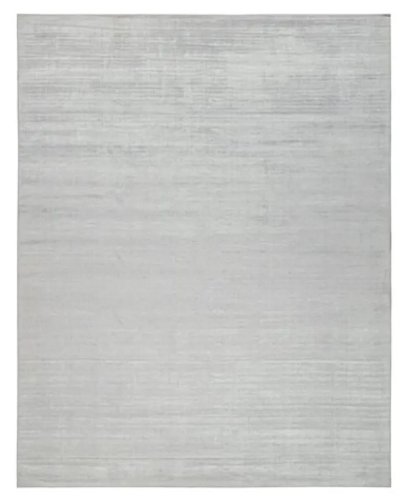 New Pamono Modern Rug in Gray and Off-White Stripe from R&K Principal Jahanshah Nazmiyal