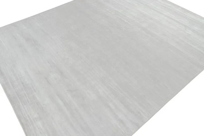 New Pamono Modern Rug in Gray and Off-White Stripe from R&K Principal Jahanshah Nazmiyal