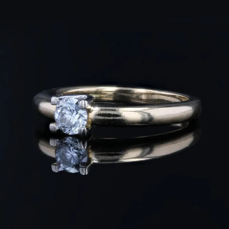 Online Pamono Modern Second-Hand Diamond 18 Karat Yellow Gold Solitaire Ring