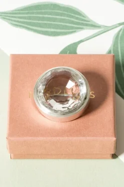 Pamono Modern Silver and Rock Crystal Brooch by Anders Högberg, 1972><noscript><img width=