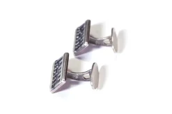 Outlet Pamono Modern Silver Cufflinks, Set of 2