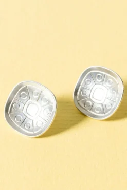 Outlet Pamono Modern Silver Earrings from Atelier Borgila, 1958, Set of 2