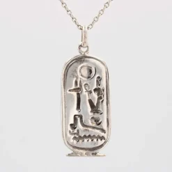New Pamono Modern Silver Egyptian Cartouche Pendant