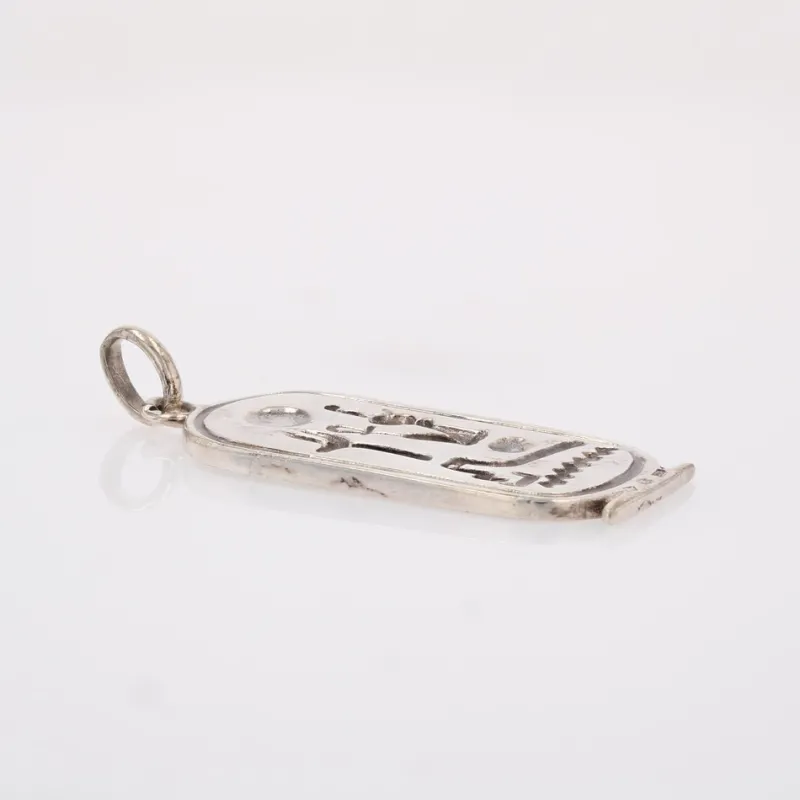 New Pamono Modern Silver Egyptian Cartouche Pendant