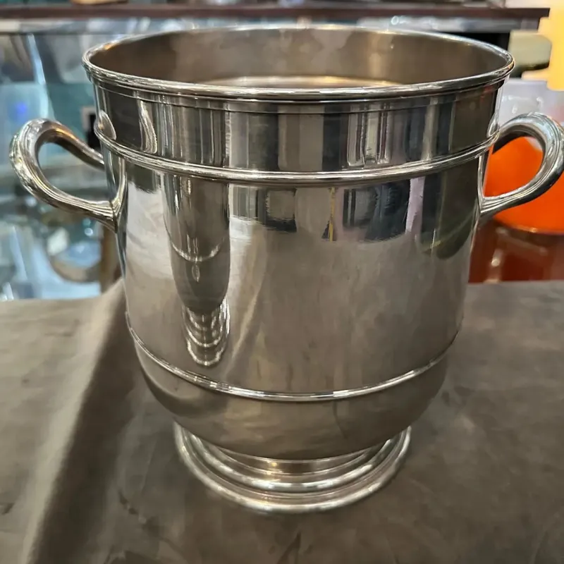 Pamono Modern Silver Plated Wine Coolers by Santandrea, 1970s, Set of 2