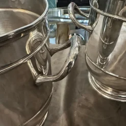 Pamono Modern Silver Plated Wine Coolers by Santandrea, 1970s, Set of 2