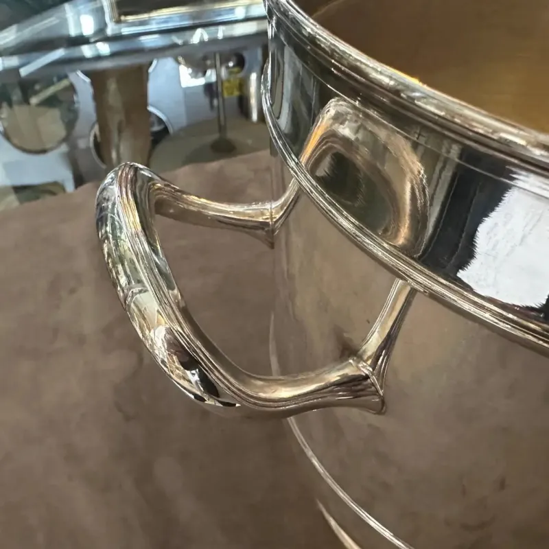Pamono Modern Silver Plated Wine Coolers by Santandrea, 1970s, Set of 2