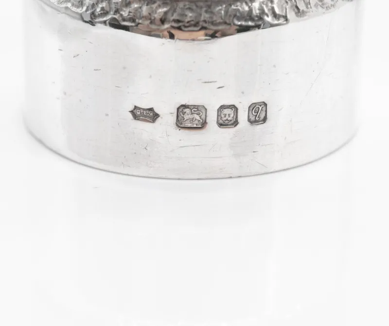 Pamono Modern Sterling Silver Salt and Pepper Pots by George E Grant, 1971, Set of 2> Salt & Pepper Shakers
