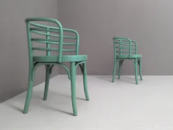 New Pamono Modern Viennese Set Thonet B 246 Chairs & T 142 Table by Josef Frank, 1930s, Set of 3