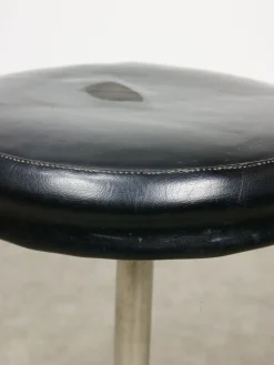 Discount Pamono Modernist Bauhaus Swivel Stool in Chrome, 1950s