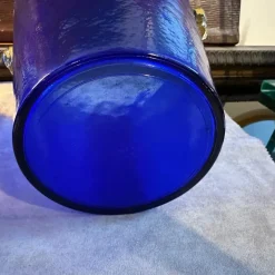 Hot Pamono Modernist Blue and Yellow Murano Glass Wine Coolers in the style of Venini, 1980s, Set of 2