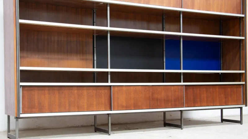 Pamono Modernist Bookcase by Georges Frydman for EFA, 1960s> Shelves & Wall Units