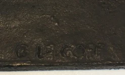Clearance Pamono Modernist Cast Iron Fireback by G. Lecoff, 1950s