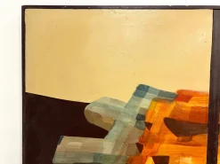 Pamono Modernist Diptych, 1970s, Oil on Canvas><noscript><img width=