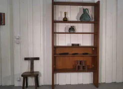 Best Pamono Modernist Elm Shelf by Pierre Chapo for Seltz, 1950s