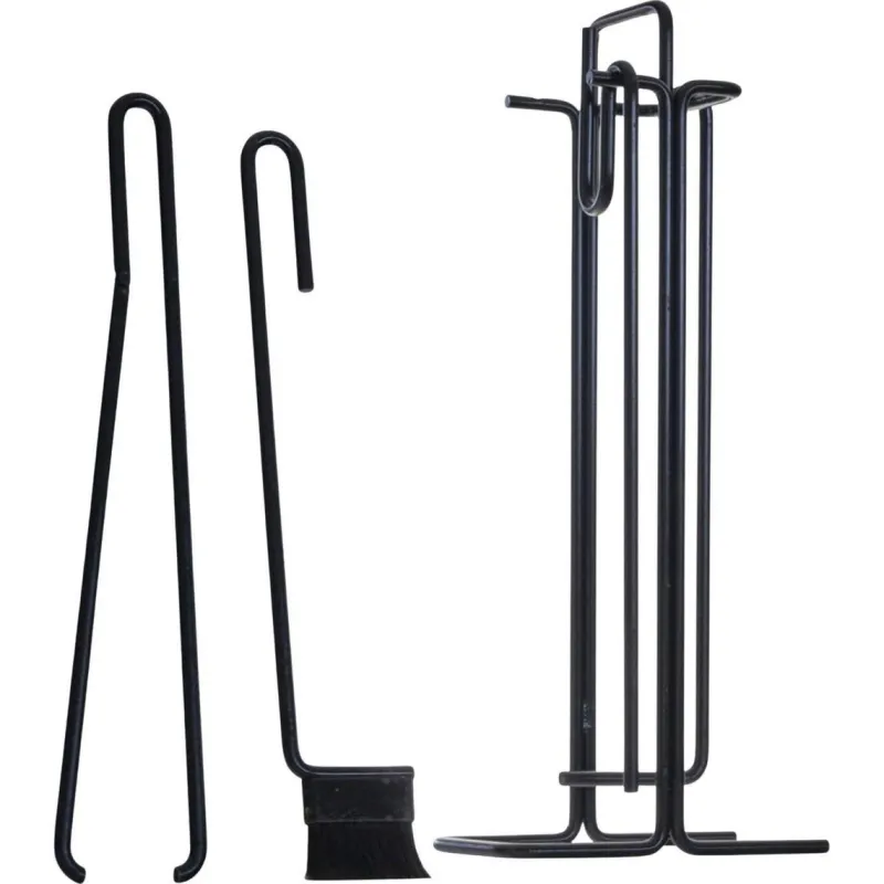 Best Pamono Modernist Fireplace Set by Ann Maes for Mace-Line, 1977