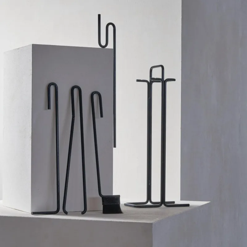 Best Pamono Modernist Fireplace Set by Ann Maes for Mace-Line, 1977