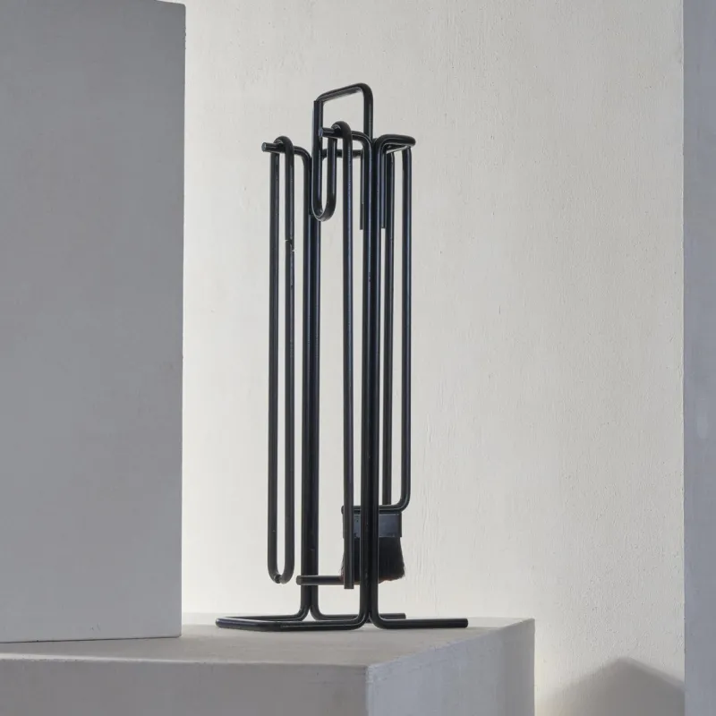 Best Pamono Modernist Fireplace Set by Ann Maes for Mace-Line, 1977