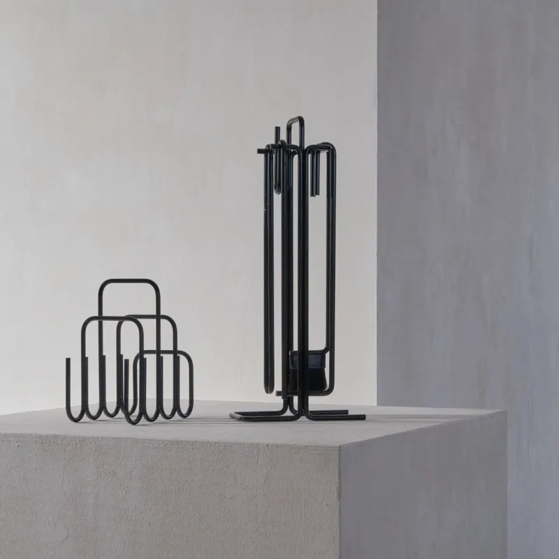 Best Pamono Modernist Fireplace Set by Ann Maes for Mace-Line, 1977
