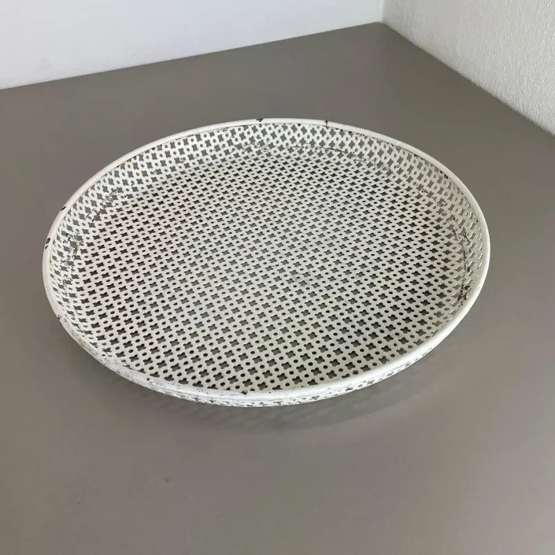 Pamono Modernist French Rigituelle Metal Tray attributed to Mathieu Matégot, 1950s> Trays